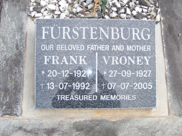 FURSTENBURG Frank 1921-1992 & Vroney 1927-2005