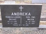 ANDREKA Carl Emil Walter 1903-1970 & Rebecca Louisa 1910-1999