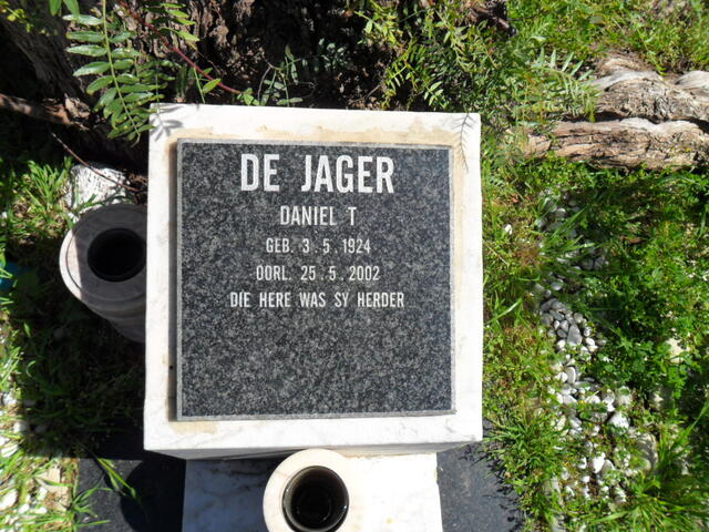 JAGER Daniel T., de 1924-2002