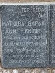 ROBERTS George 1884-1933 & Mathilda Sarah Ann KNIGHT, formerly ROBERTS nee MANEFELDT 1883-1957