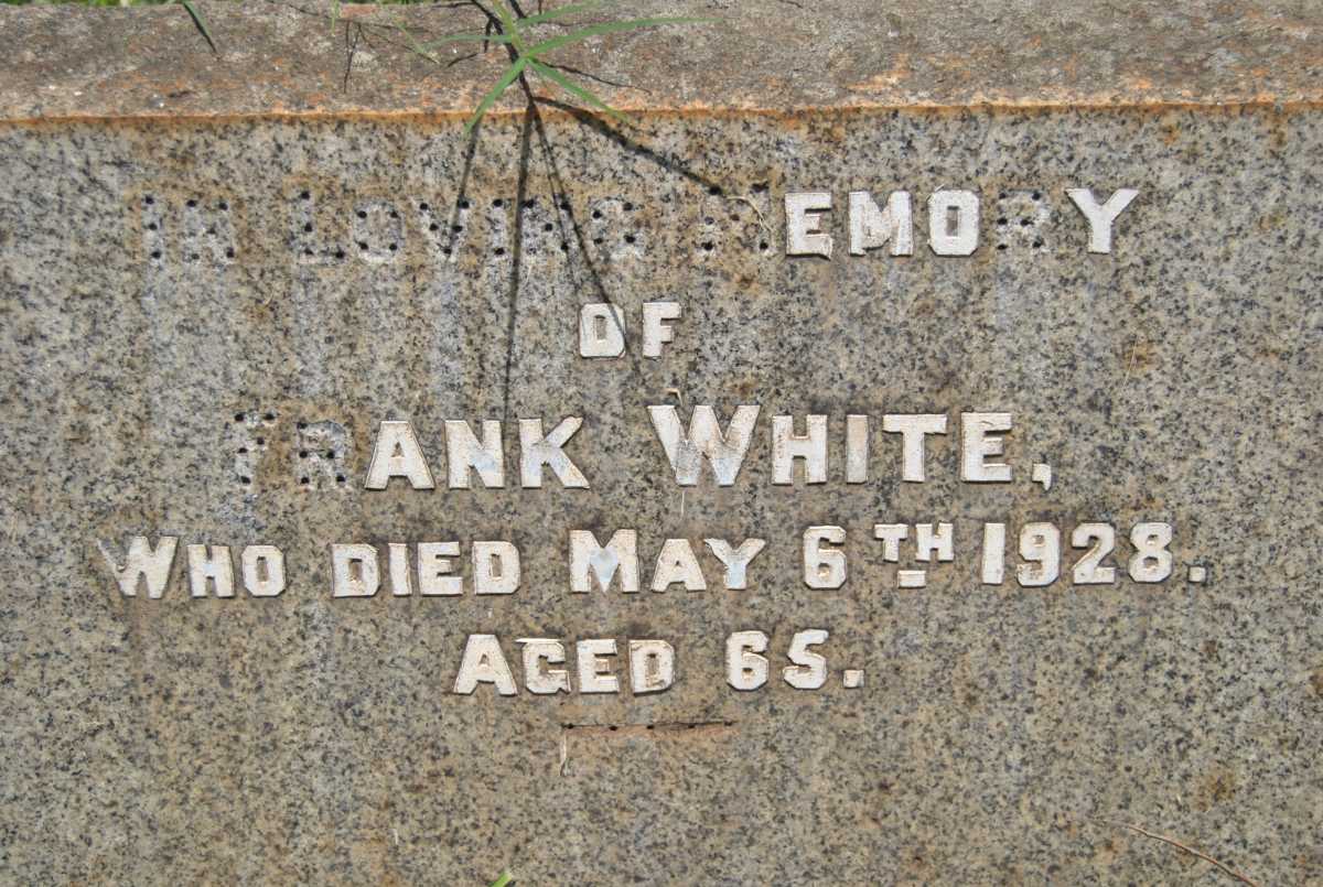 WHITE Frank -1928