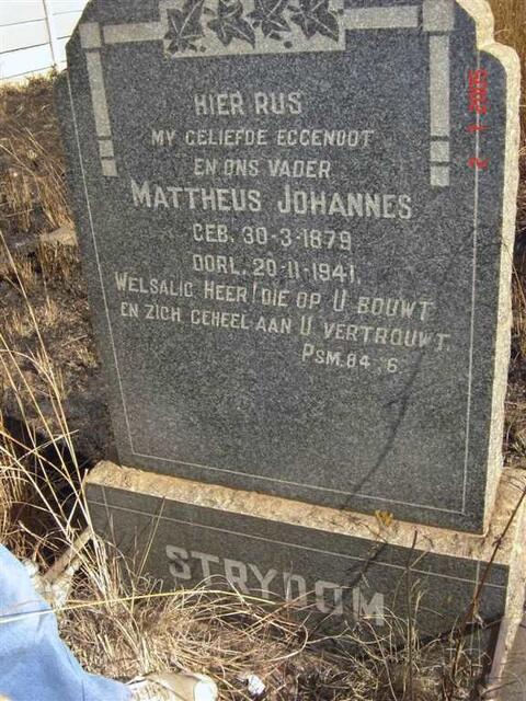 STRYDOM Mattheus Johannes 1879-1941