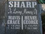 SHARP Henry George 1925-2005 & Mavis Grace 1923-2003