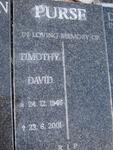 PURSE Timothy David 1946-2001
