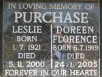 PURCHASE Leslie 1921-2000 & Doreen Florence 1919-2005