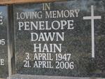 HAIN Penelope Dawn 1947-2006