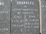 SHARPLES Cyril 1917-1992 & Joan Elizabeth 1920-1994