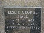 HALL Leslie George 1935-1998
