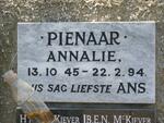 PIENAAR Annalie 1945-1994