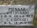 PIENAAR J.T. 1909-1989 :: PIENAAR C.L. 1914-2005