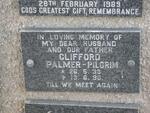 PILGRIM Clifford, Palmer 1933-1990