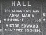 HALL Victor Edward 1922-1994 & Anna Maria 1916-1988