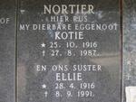 NORTIER Kotie 1916-1987 :: NORTIER Ellie 1916-1991