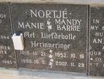 NORTJE Manie 1919-1990 :: NORTJE Mandy Barrie 1952-2007