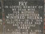 FRY Harry 1910-1993 & Winifred Helena 1914-1979