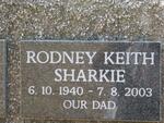 SHARKIE Rodney Keith 1940-2003