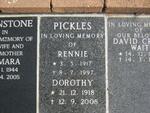 PICKLES Rennie 1917-1997 & Dorothy 1918-2005