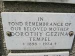 TEMPEL Dorothy Gezina 1898-1974