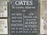 OATES Alfred Royden 1916-2008 & Dorothea 1917-1971