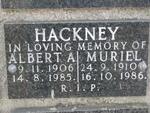 HACKNEY Alberta 1906-1985 :: HACKNEY Muriel 1910-1986