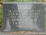 FRANK Dorothy C.M. nee TOTHILL 1896-1967