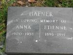 HAFNER Etienne 1896-1991 & Anna 1900-1958