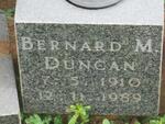DUNCAN Bernard M. 1910-1989