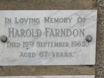 FARNDON Harold -1965