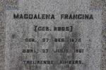 VRIES Magdalena Francina, de nee ROOS 1875-1961