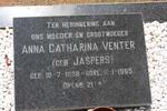 VENTER Anna Catharina nee JASPERS 1888-1965