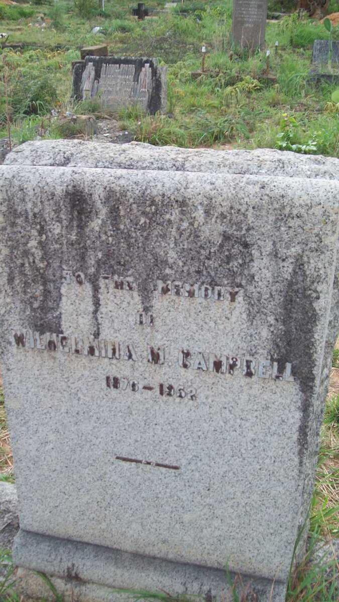 CAMPBELL Wilhelmina M. 1876-1962