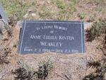 WEAKLEY Annie Louisa Kinton 1904-1981
