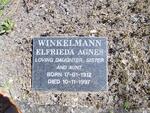 WINKELMANN Elfrieda Agnes 1912-1997