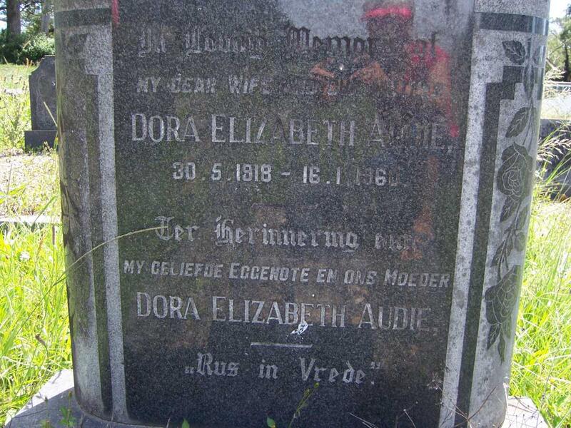 AUDIE Dora Elizabeth 1918-1960