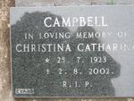 CAMPBELL Christina Catherina 1923-2002
