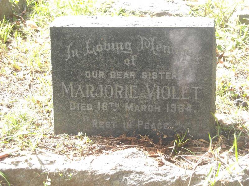 WESTON Marjorie Violet -1964