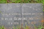 MATTINSON Neville Desmond 1939-1972