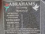 ABRAHAMS Edward Edross 1951-2007