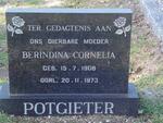 POTGIETER Berindina Cornelia 1908-1973