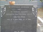 GRUNDLINGH Susanna Matthysina 1914-1968