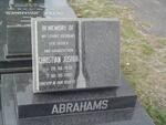 ABRAHAMS Christian Joshua 1938-2003