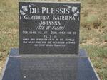 PLESSIS Gertruida Katriena Johanna, du nee DE KLERK 1940-1993