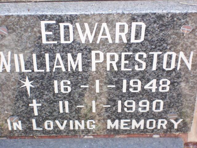PRESTON Edward William 1948-1990