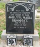 BROODRYK Johanna Maria 1913-1979
