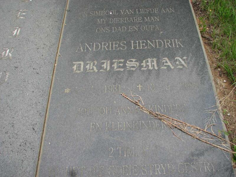 BEIROWSKI Andries Hendrik 1931-2002