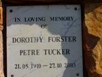 TUCKER Dorothy Forster Petre 1910-2003