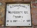 CONWAY Marguerite Ida 1895-1987