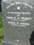 ZEBERT Dawn D.E. 1935-1980 :: ATKINS Errol R. 1949-1993