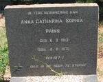 PRINS Anna Catharina Sophia 1913-1970