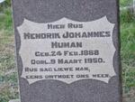 HUMAN Hendrik Johannes 1868-1950